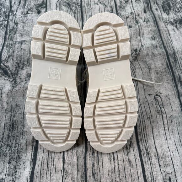 Authentic Dr. Martens Combs Tech II Utility Mens 8 Women’s 9 Off White Boots - Picture 6 of 9